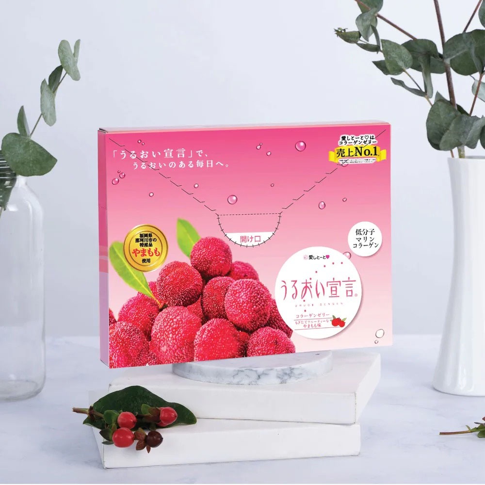 Thực Phẩm Bảo Vệ Sức Khỏe Aishitoto Collagen Jelly Bayberry Vị Dâu Rừng 10g x 30 Gói
