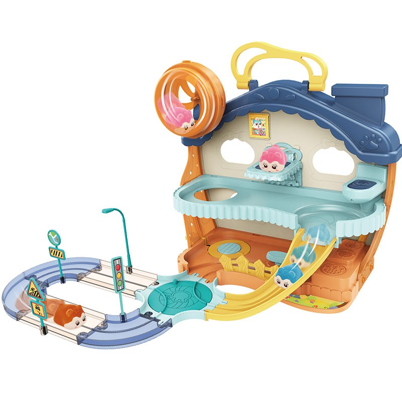 Đồ chơi đường ray chuột Hamster có nhạc vui nhộn dễ thương