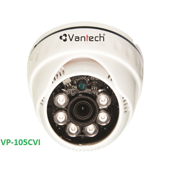 Camera HDCVI Dome hồng ngoại 1.0 Megapixel VANTECH VP-105CVI