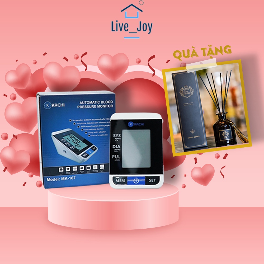 Máy Đo Huyết Áp Tự Động Có Giọng Nói Kachi Nhựa ABS Cao Cấp