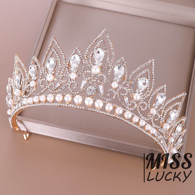 Vương miện đính đá thời trang sang trọng đa ứng dụng cho nữ