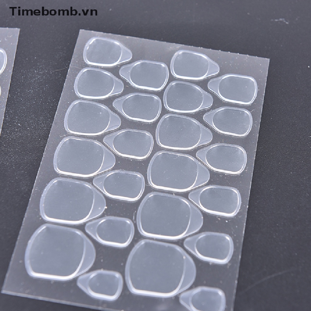 (Hàng Mới Về) Bộ 10 Miếng Dán Hai Mặt Trong Suốt Trang Trí Móng Tay