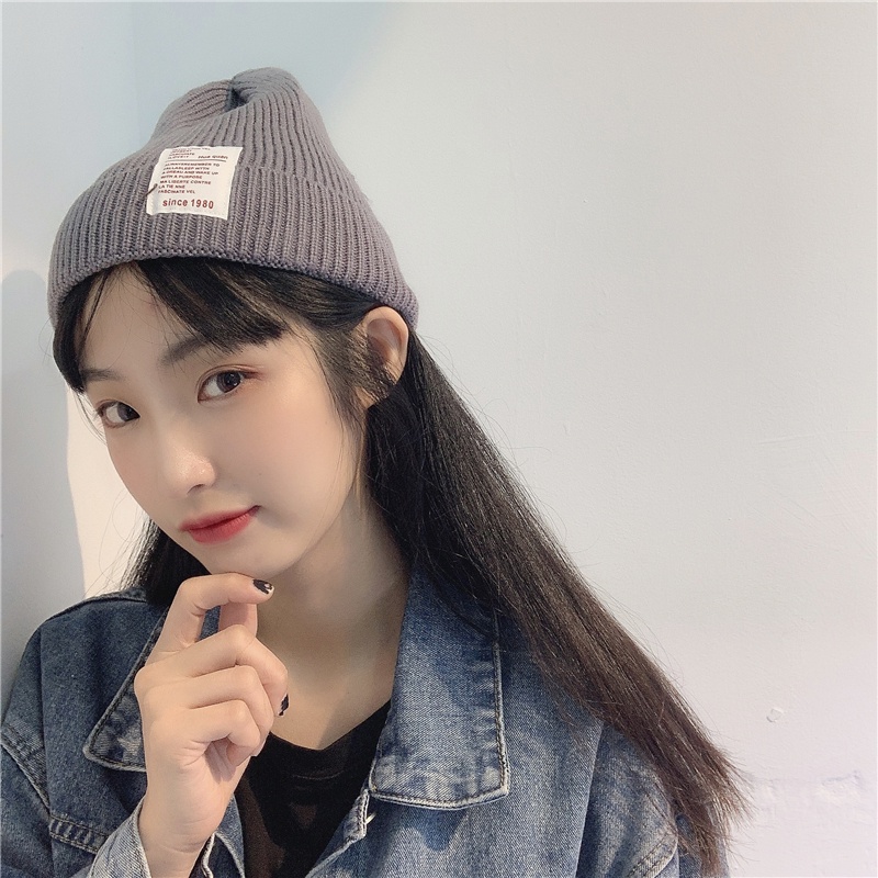 Mũ len nam nữ nhiều màu logo xinh xắn mẫu mới hot trend 2022 MN30