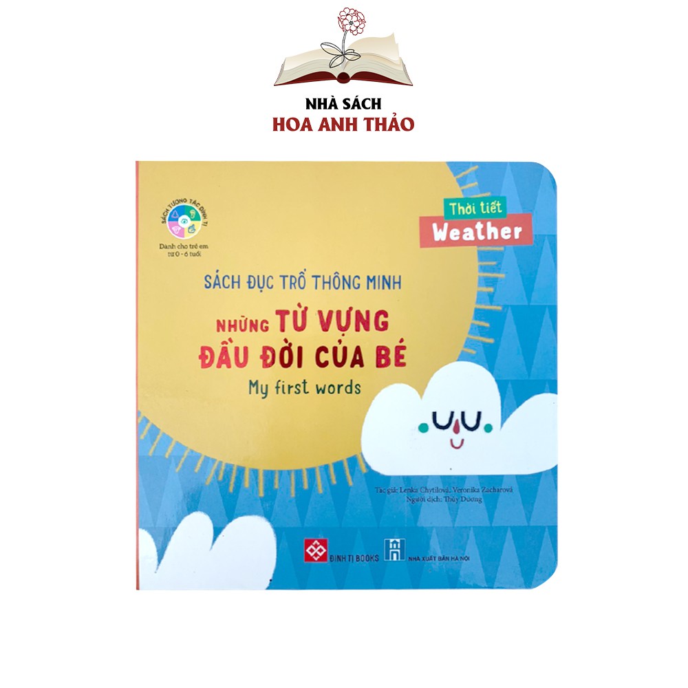 Sách - Đục trổ thông minh Những từ vựng đầu đời của bé song ngữ Việt Anh cho bé dưới 6 tuổi (Bộ 4 quyển)