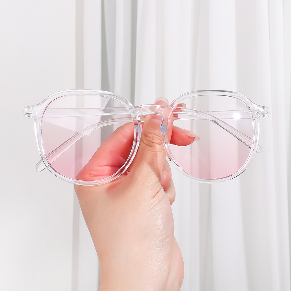 Mắt Kính Gọng Tròn Màu Gradient Dễ Thương Thời Trang Cho Nữ