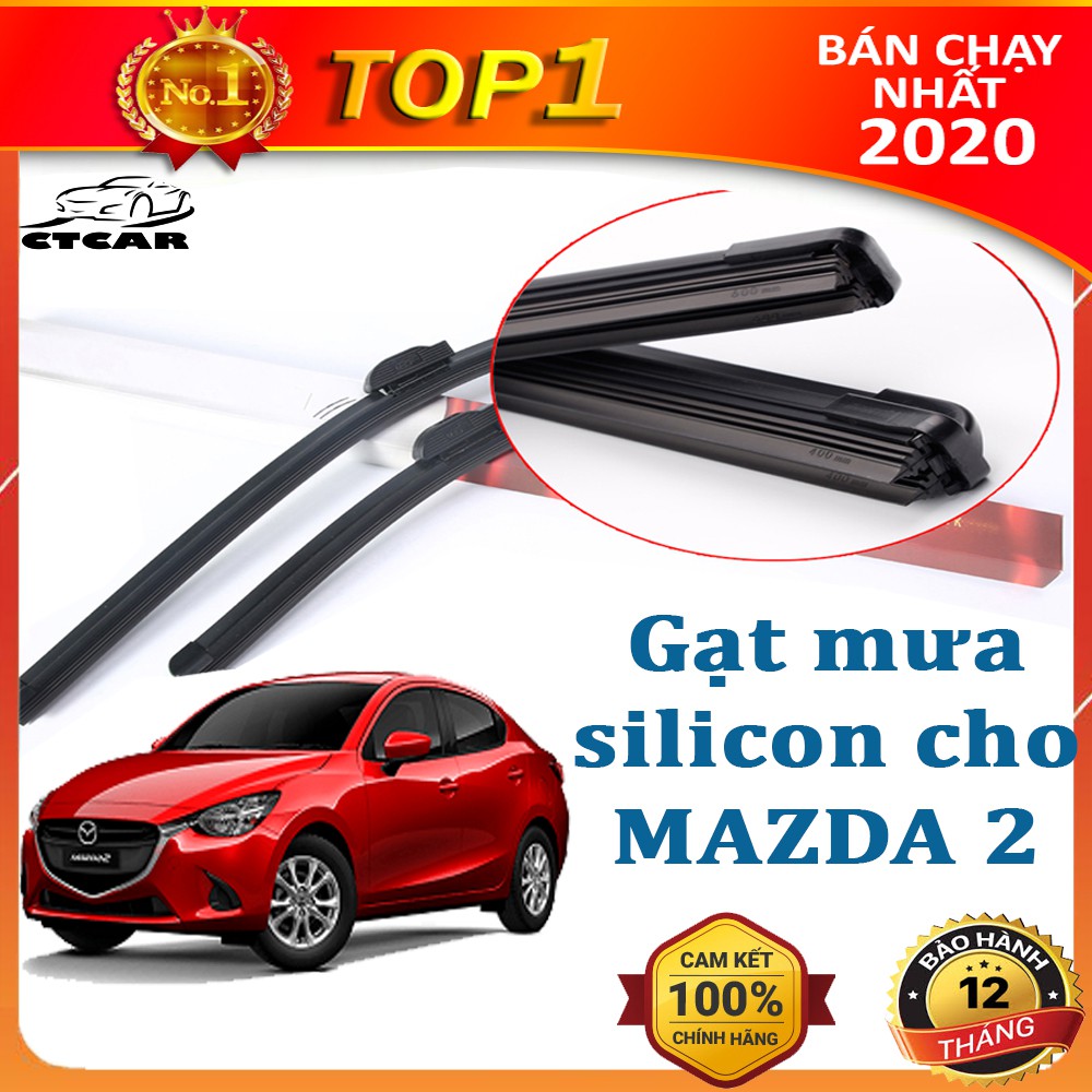 Gạt mưa silicon cho xe Mazda loại gạt mưa cao cấp siêu bền,gạt mưa ô tô  siêu sạch bảo hành 12 tháng CTCar