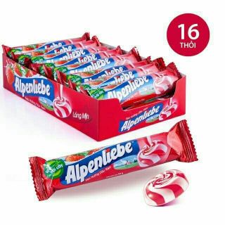 Kẹo Alpenliebe hương kem dâu lốc 16 thỏi x 32g