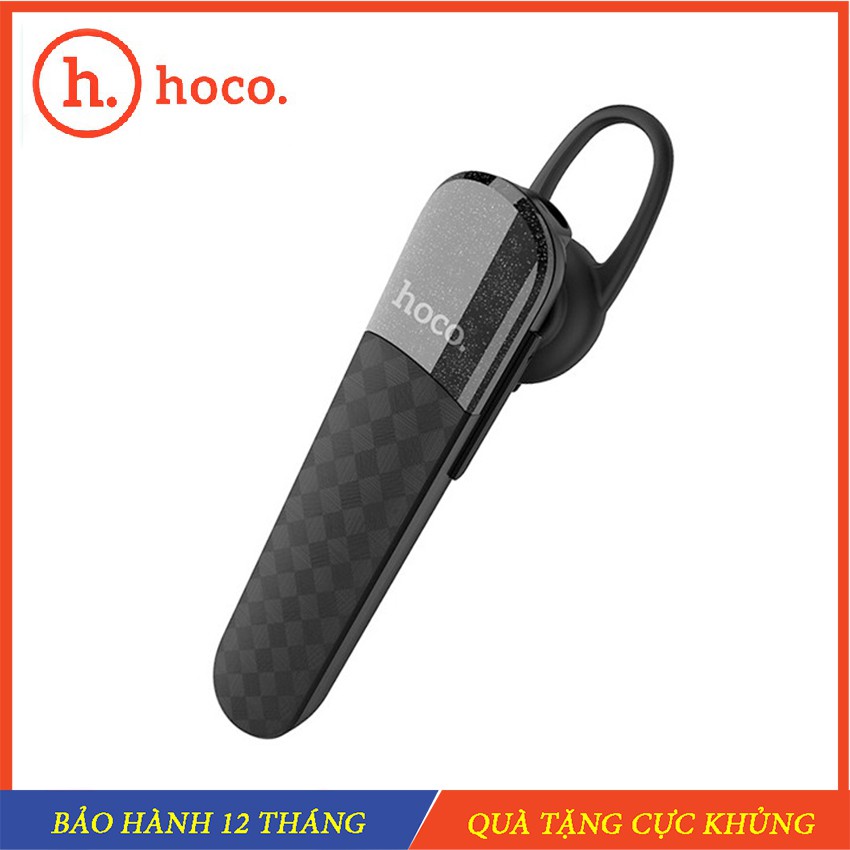 Tai nghe bluetooth Hoco E25 Tai nghe không dây cảm ứng nghe gọi sử dụng đi ô tô xe máy - Chính hãng