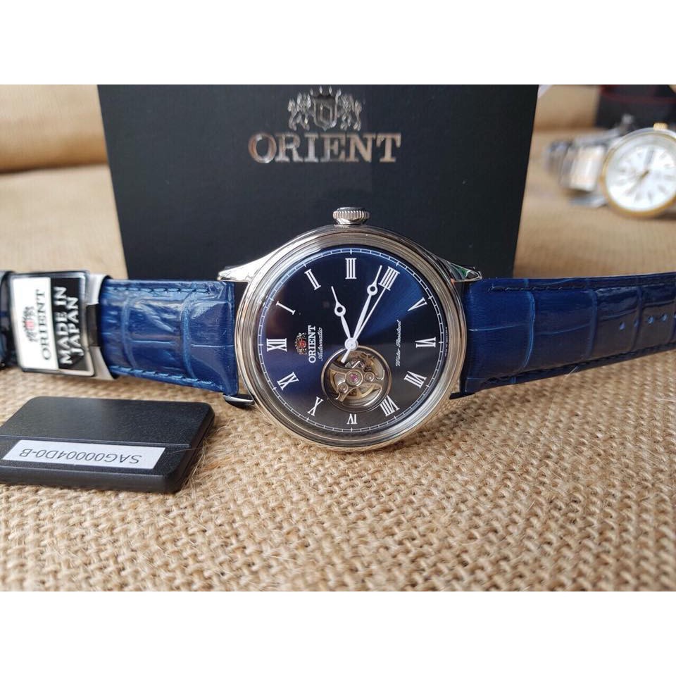 Đồng hồ nam Orient Caballero Blue FAG00004D0 - Máy Automatic - Kính cứng cong - Dây da