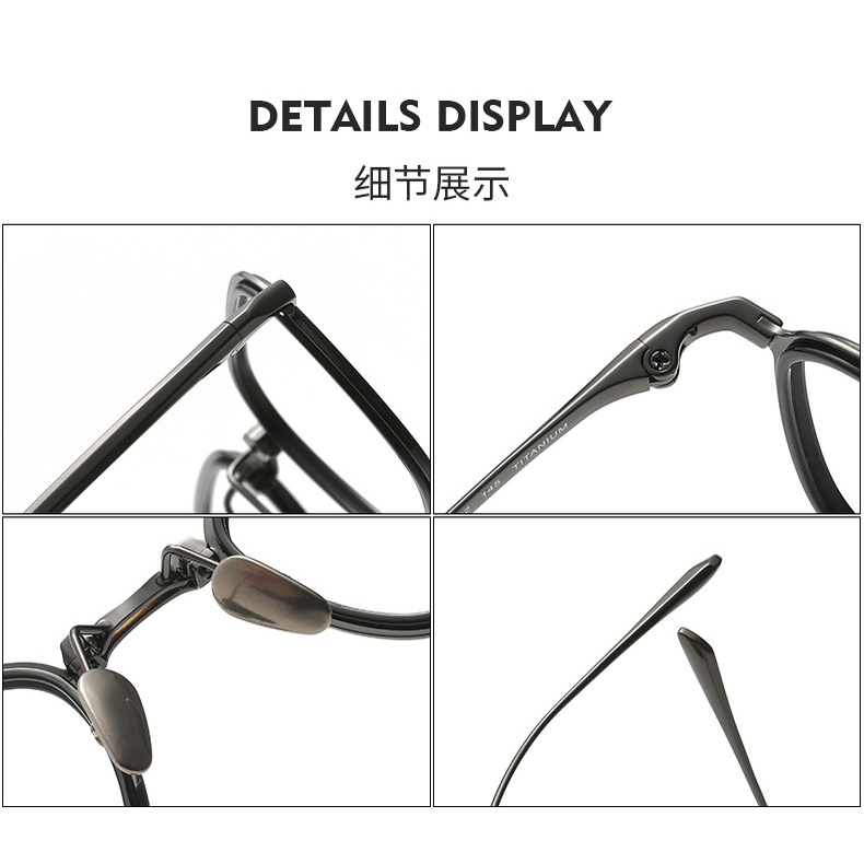 Kính Cận Gọng Titan Siêu Nhẹ Hình Chữ Nhật Nhỏ Phong Cách Nhật Bản Cho Nam Nữ bradbury
