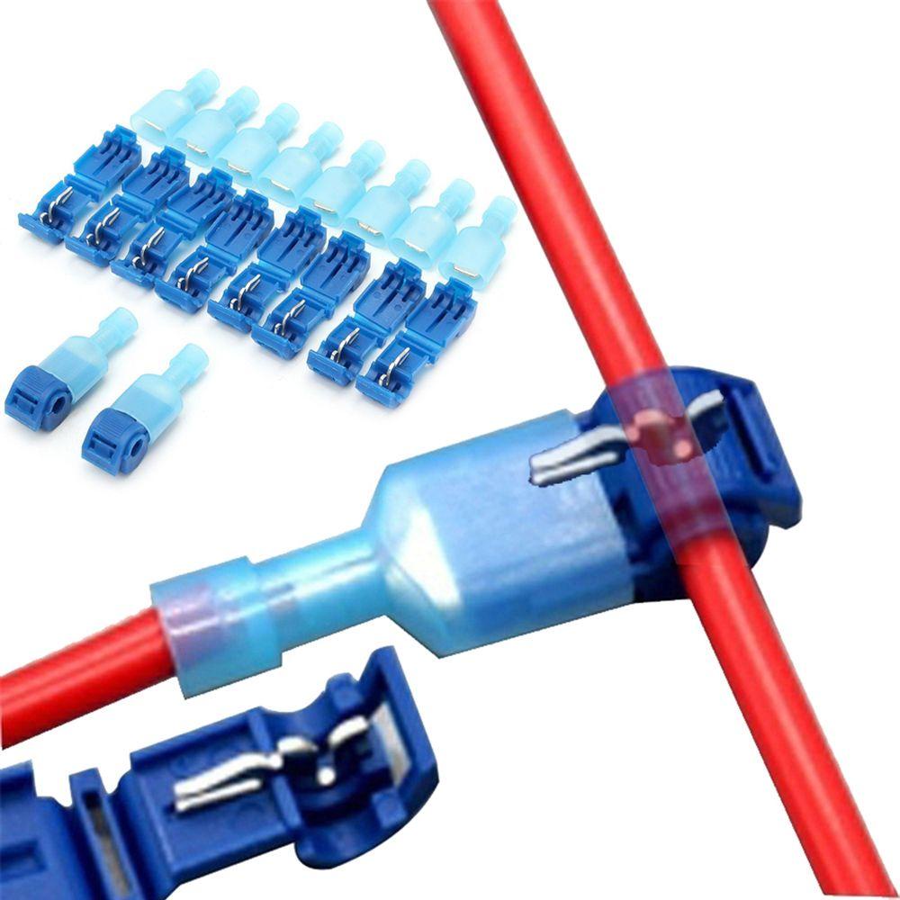 KUNHEV Bộ 5 / 15 / 25 Cặp Khóa Dây Điện Nhanh Chóng Hình Chữ T Tiện Dụng