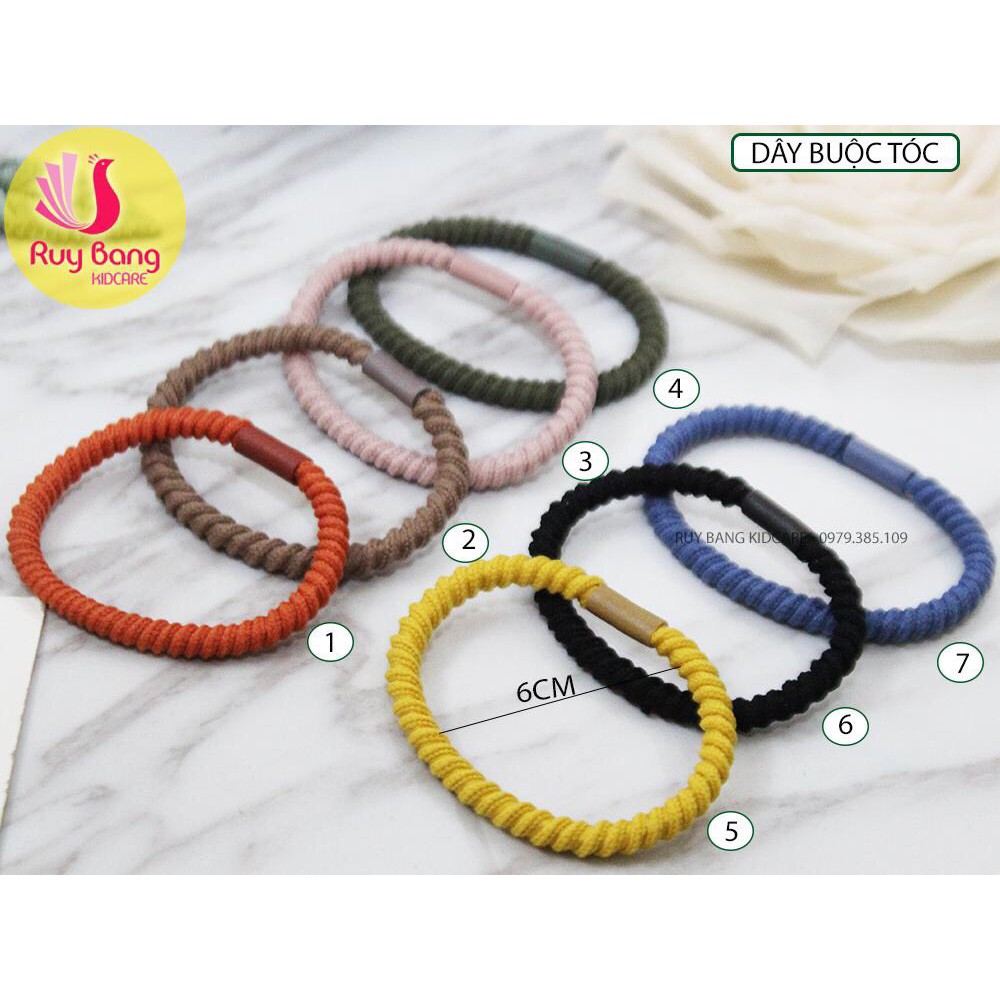 Dây buộc tóc siêu dai phong cách Hàn Quốc - cột tóc sợi xoắn