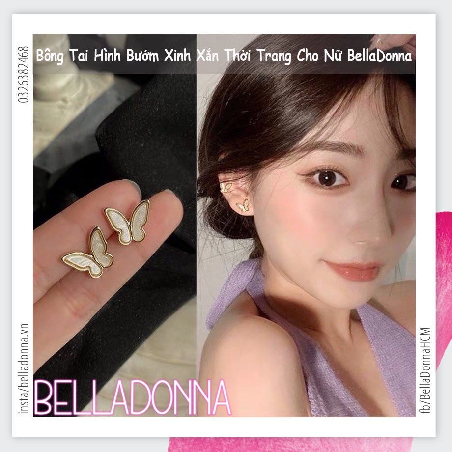 Bông Tai Hình Bướm Xinh Xắn Thời Trang BellaDonna 9