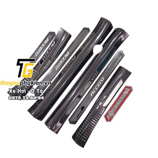 [Hàng mới về] Bộ Ốp bậc cửa, Nẹp bước chân Carbon dành cho xe Hyundai Accent 2018-2021
