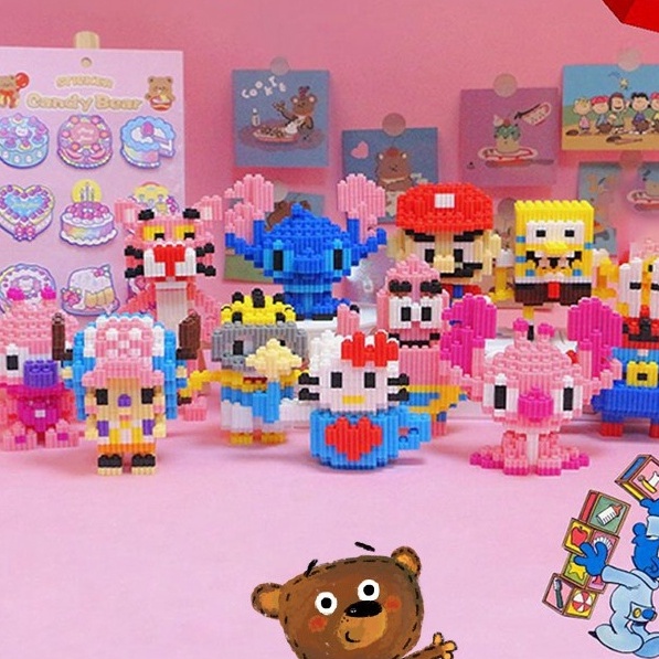 Mô hình lắp ráp hoạt hình rồng dễ thương Sáng Tạo Dành Cho Nam Và Nữ