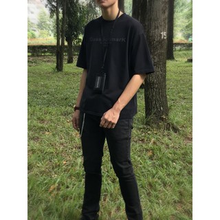 Short Wallet basic ví ngắn đeo cổ mini màu đen 'local brand'