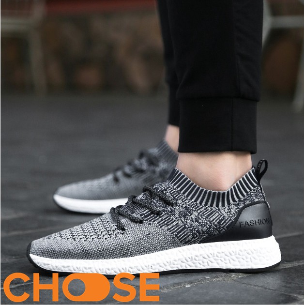 Giày Thể Thao Nam Choose Giày Vải Sneaker Lười Nam Đế Đúc Nguyên Khối MẪU MỚI GK614