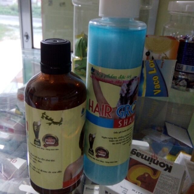 Combo tinh dầu bưởi+dầu gội bưởi