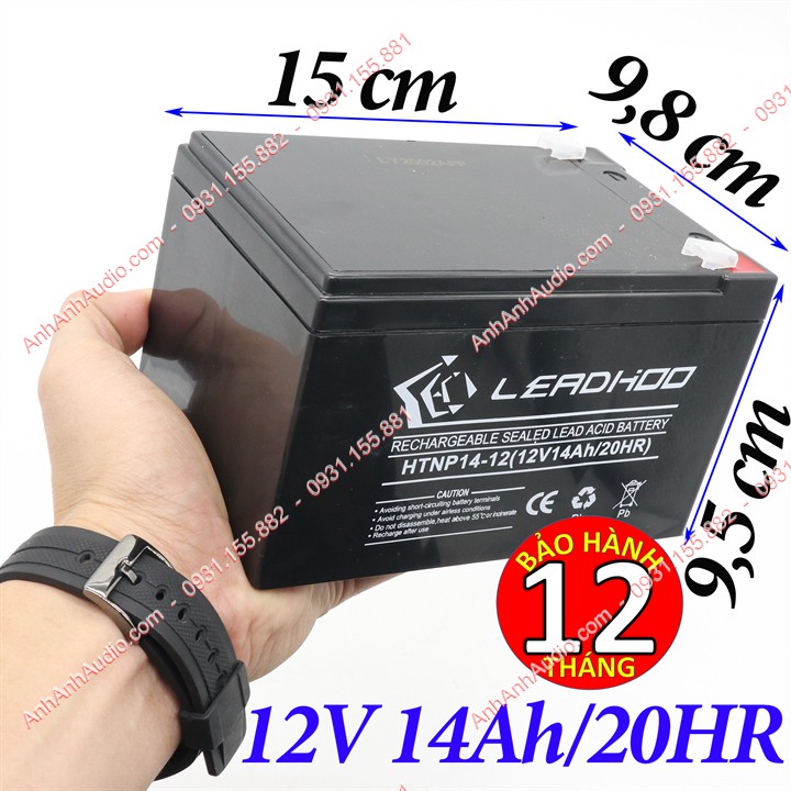 Bình 12V loại bình khô 12V 14Ah