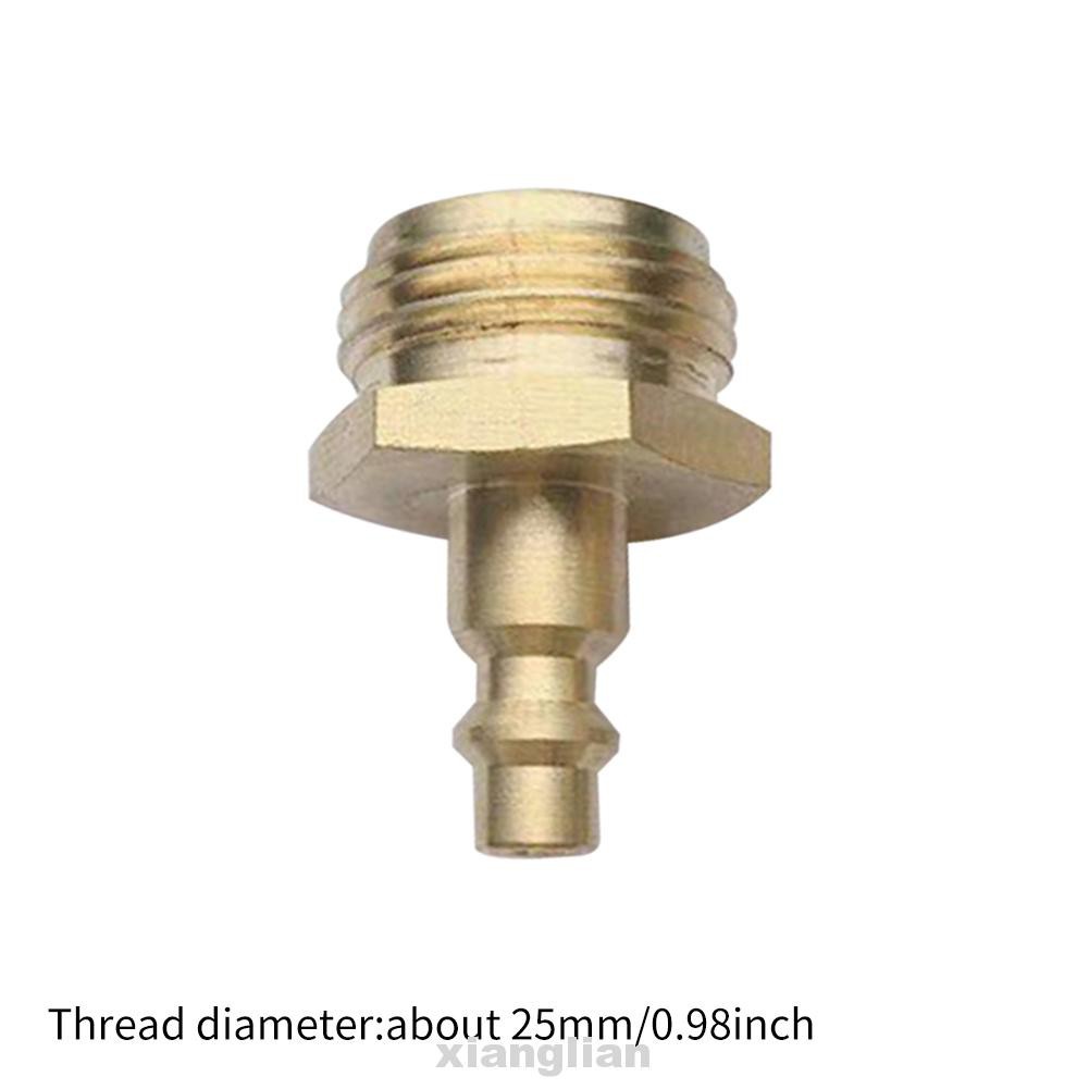 Solid Brass Air Compressor Travel Trailer Garden Faucet Blow Out Winterize RV Adapter Fitting To Male Quick Connect Plug