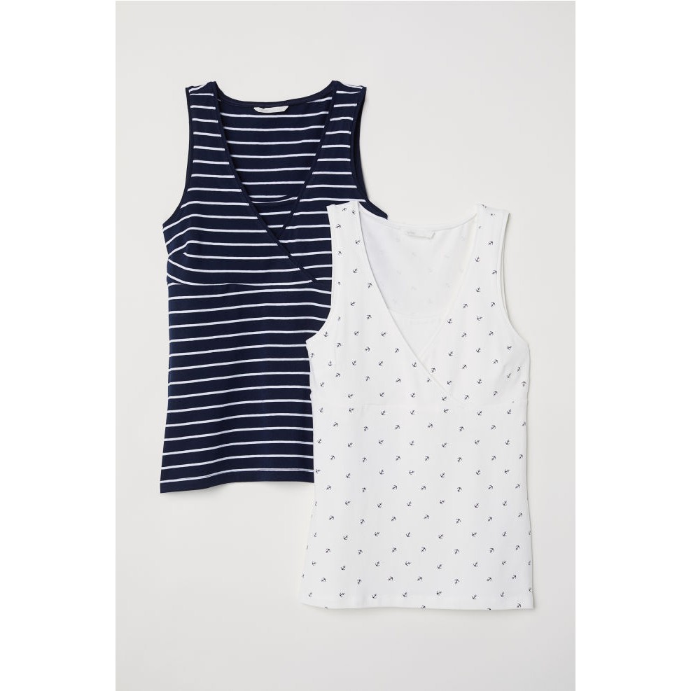 Set 2 áo sát nách cotton cho con bú của H&M - Nhật
