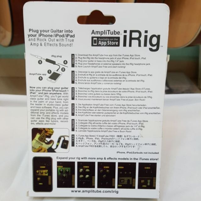 iRig AmpliTube Cáp kết nối đàn guitar với điện thoại