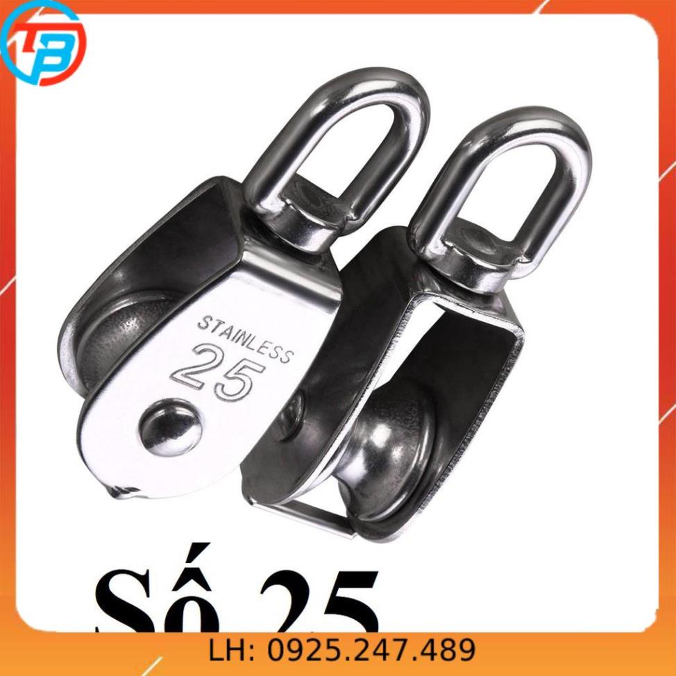 Ròng rọc INOX 304 số 25 CÁP THÉP Thái Bình VinàN