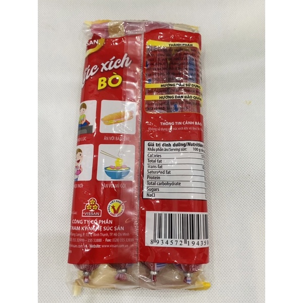 Xúc xích Bò Vissan 280g
