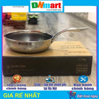Chảo Fivestar chống dính FPC26005 sâu cán dài dấy 3 lớp đúc liền phi 26cm