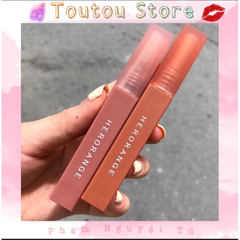 Son kem Heorange vuông siêu mịn hiệu ứng tráng gương thiết kế xinh xắn | BigBuy360 - bigbuy360.vn