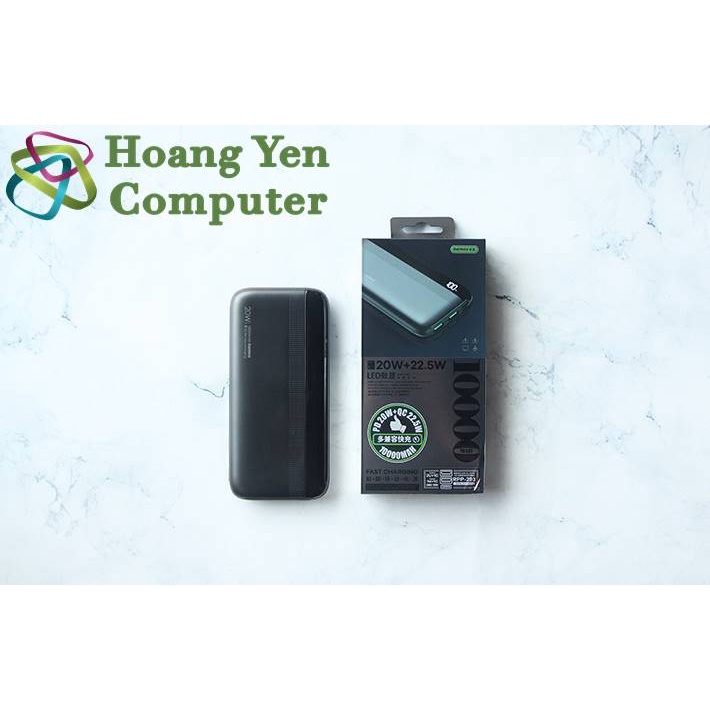 Sạc Dự Phòng Remax RPP-293 10000Mah (Sạc Nhanh QC3.0 18W, 22.5W, PD20W, VOOC 2.0) - BH 1 Năm - Hoàng Yến Computer