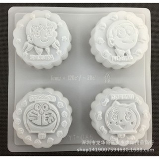 Khuôn thạch rau câu 3D hình doremon và những người bạn