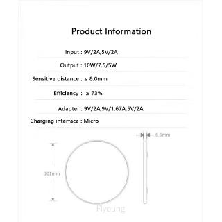 Đế Sạc Không Dây 10w Max Chất Lượng Cao Cho Android Ios