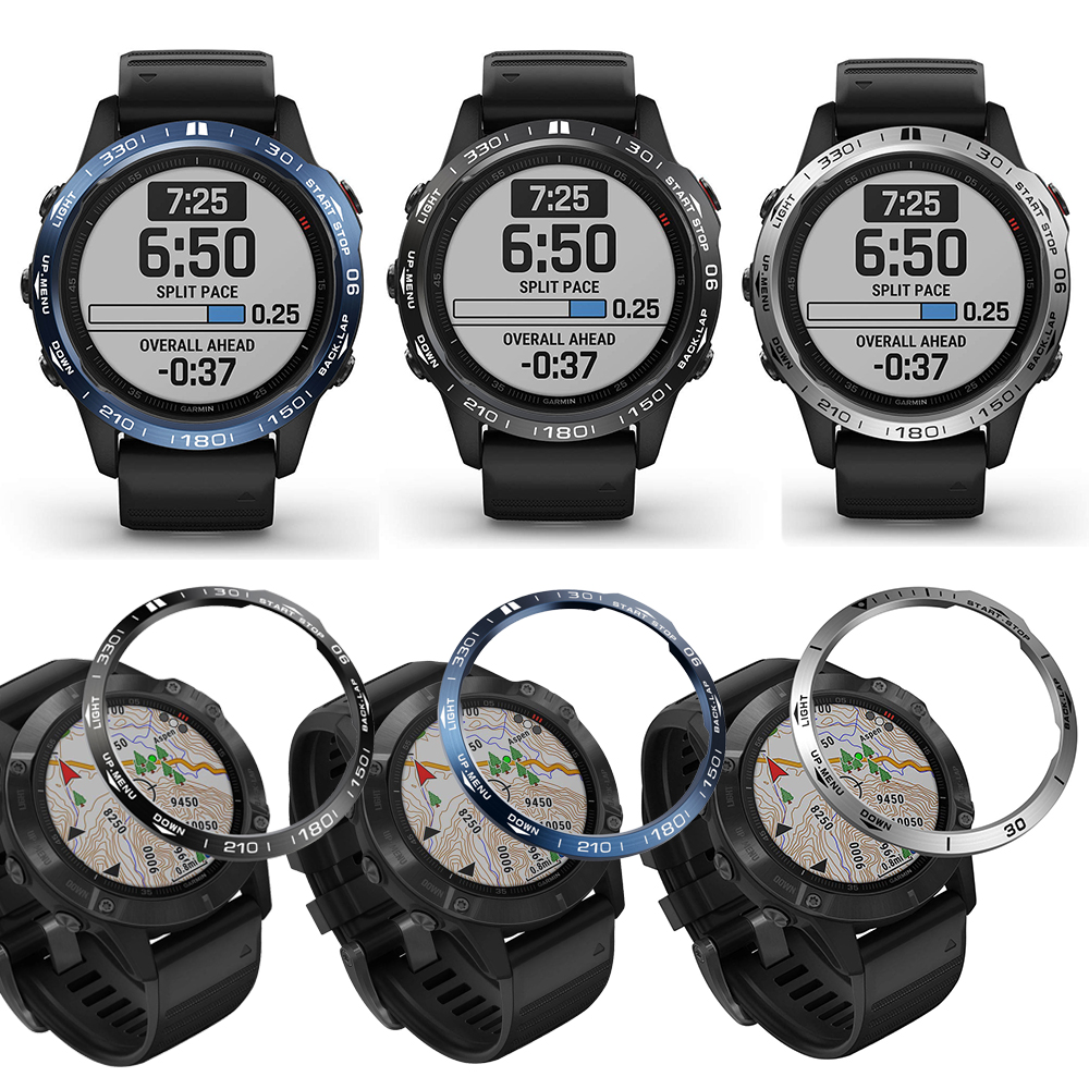Vòng Bảo Vệ Mặt Đồng Hồ Bằng Thép Không Gỉ Cho Garmin Fenix 6x/6x Pro/6x Sapphire