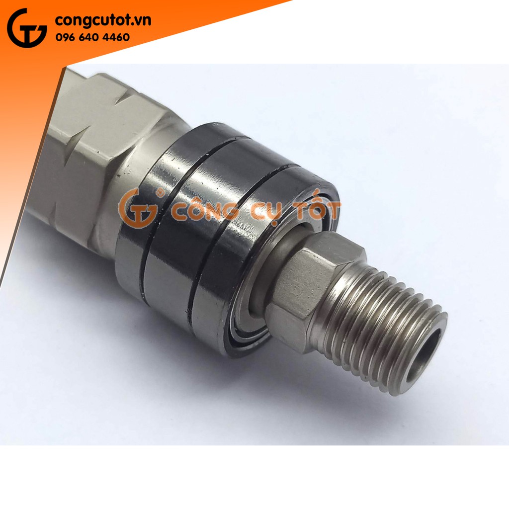 Đầu nối dây hơi tự động WASAKI Nhật ( ren trong ren ngoài tùy chọn)