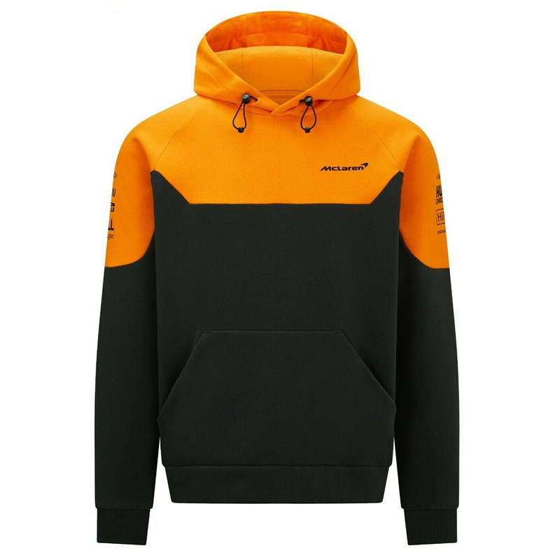 F1 McLaren Team McLaren 2021 Áo thể thao có mũ trùm đầu Áo khoác ấm áp thông thường Bộ đồ đua xe