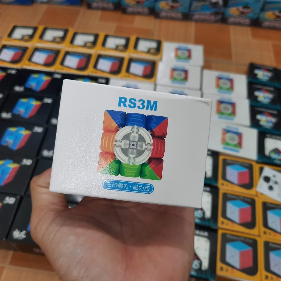 Đồ chơi rubik 3x3 RS3M 2020 Nam Châm 3 Tầng Stickerless bằng nhựa cao cấp