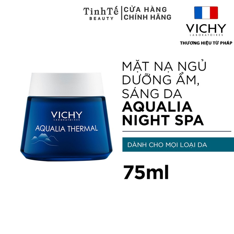 Mặt Nạ Ngủ Dưỡng Ẩm Giúp Làm Sáng Da Vichy Aqualia Thermal Night Spa 75ml