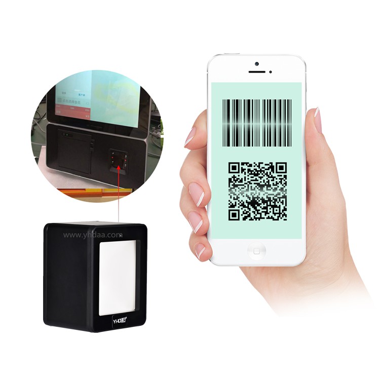 Máy quét mã vạch đa tia YHD 9800 2D - Máy Scan mã vạch Qr để bàn dùng cho Siêu thị, Cửa hàng