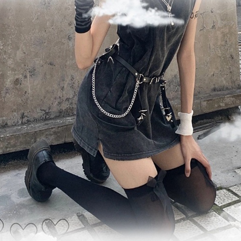 XIXI Đôi Tất Chân Cao Qua Gối Đính Nơ In Hình Phong Cách Lolita Cho Nữ