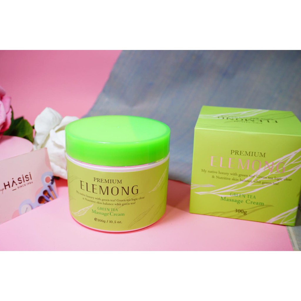 KEM MASSAGE TRÀ XANH ELEMONG GREEN TEA MASSAGE CREAM 300G CHÍNH HÃNG - 6294