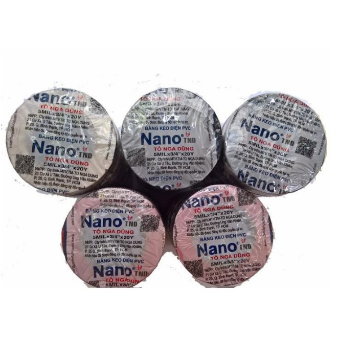 Băng keo dính điện nano cuộn 20 yard hàng công ty chính hãng