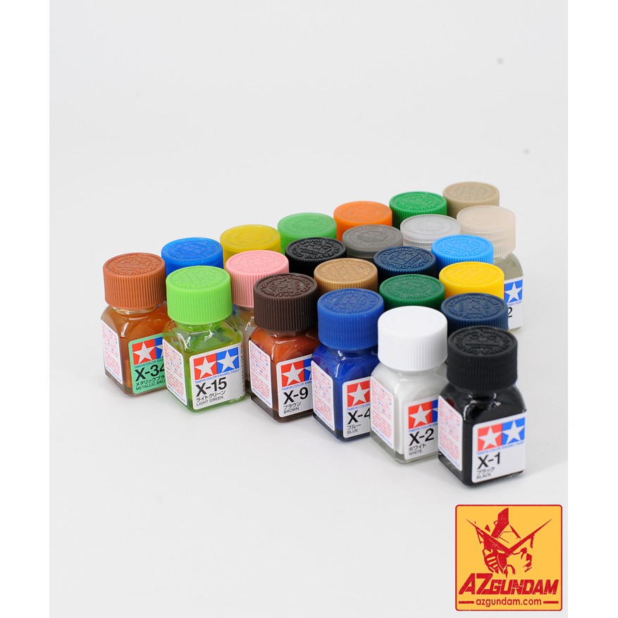 Sơn Enamel Tamiya (X23 - X33) Gốc Dầu Enamel Tamiya Clear Paint 10ml