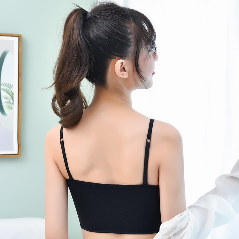 Áo bra su dây nơ croptop sang xịn mịn 2 lớp
