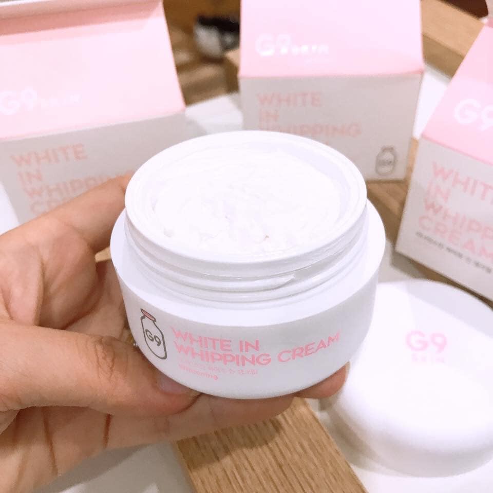 [Hàng Auth Hàn Quốc] Kem dưỡng G9 Skin White In Whipping Cream Hàn Quốc 50g trắng da, dưỡng ẩm ban ngày