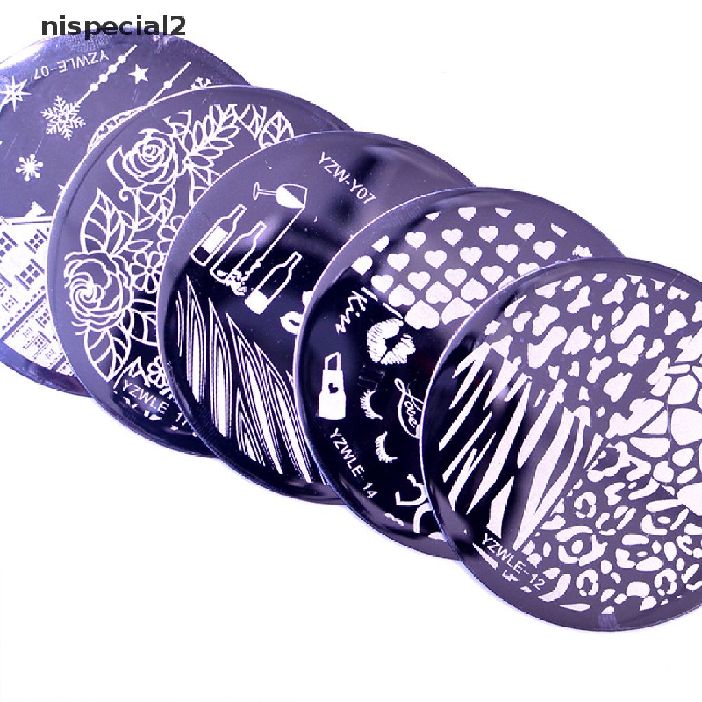 [nispecial2] 1Pcs Nail Art Stamp Nail Stamping Template Flower Geometry DIY Nail Designs [new]