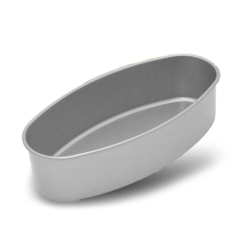 Khuôn Làm Bánh Hình Oval 8 Inch Bằng Hợp Kim Nhôm Chống Dính Tiện Dụng