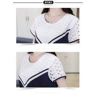 Váy Bầu Đen Phối Ren Nổi