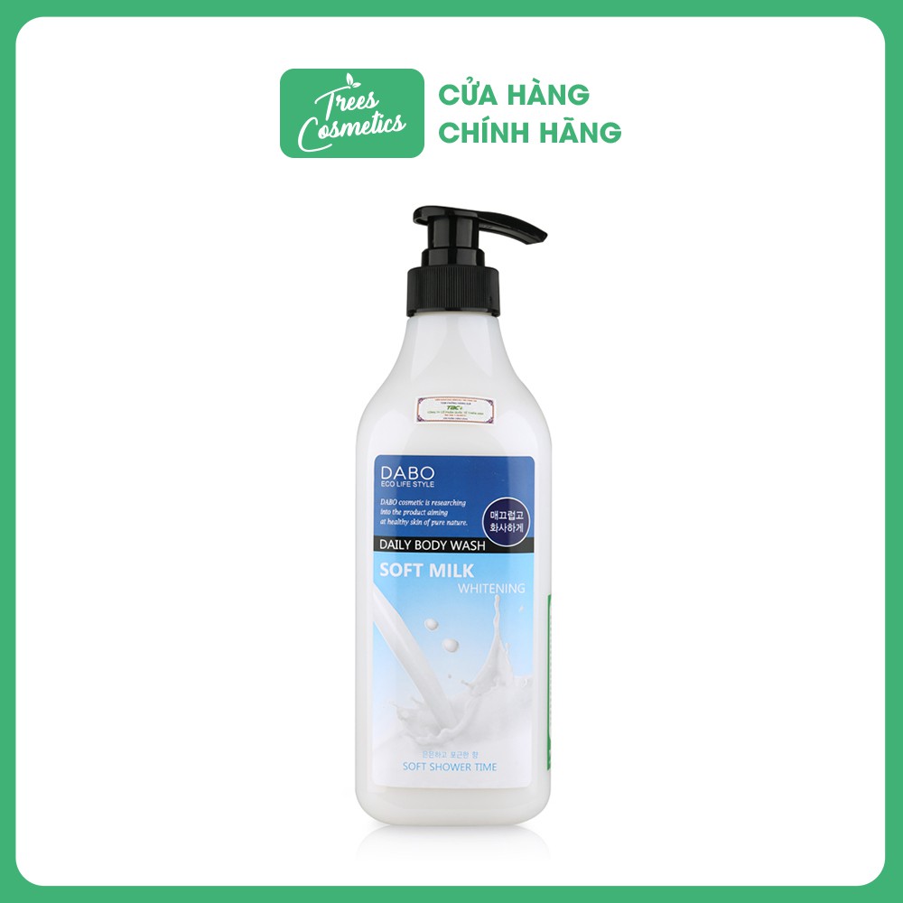 Sữa Tắm Tinh Chất Sữa Trắng Da Dabo Soft Milk Daily Body Wash 750ml - Hàn Quốc Chính Hãng