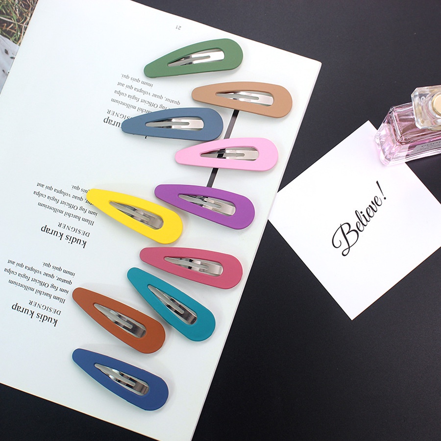 Kẹp tóc nhiều màu sắc ngọt ngào phong cách Hàn Quốc cho nữ